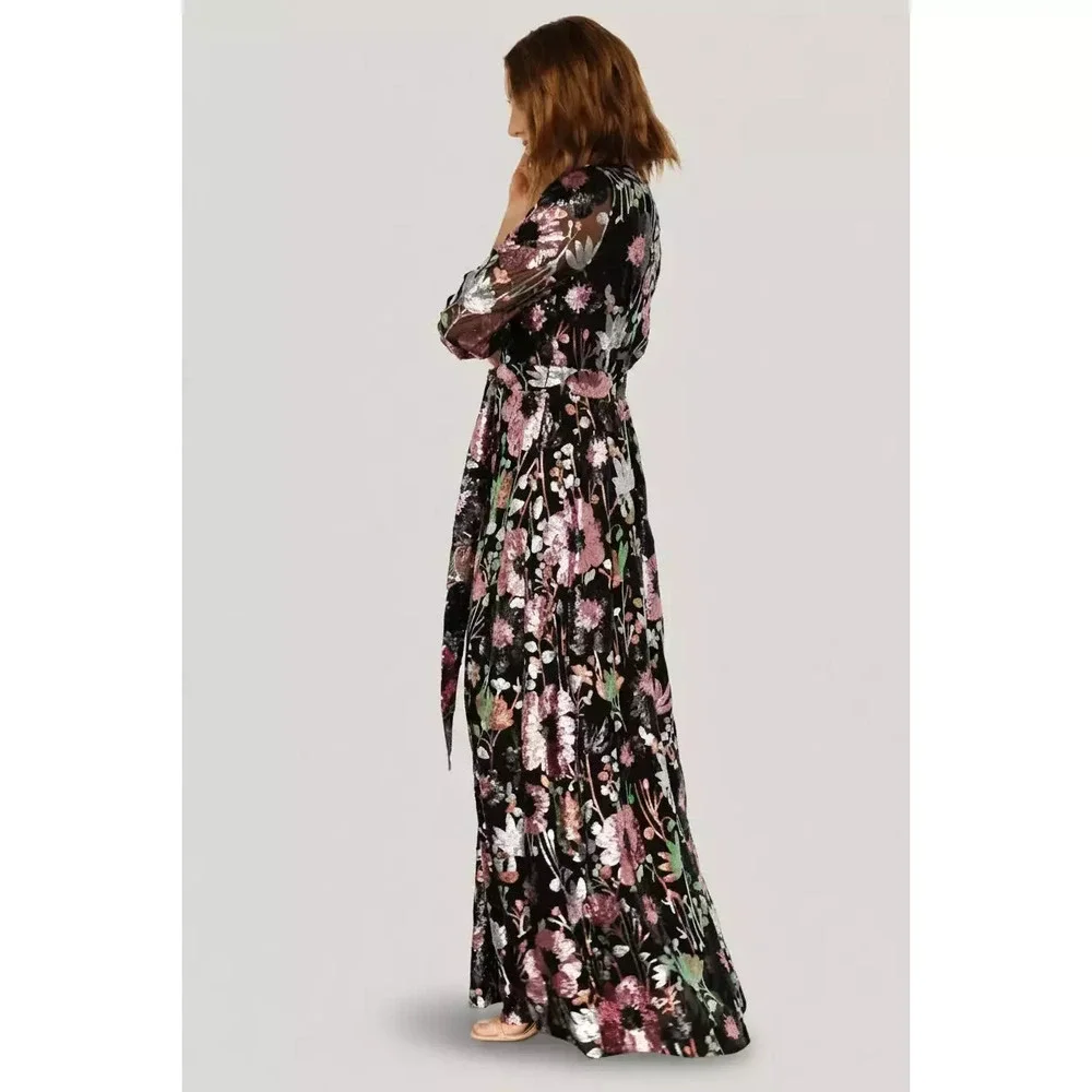 Baltic Born Destiny Sequin Maxi Dress | Black Multi Size SS - Picture 3 of 5